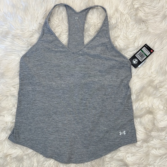 NWT Under Armour Gray Athletic Top - Picture 1 of 10